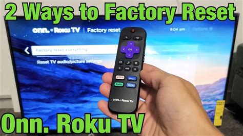 factory reset roku